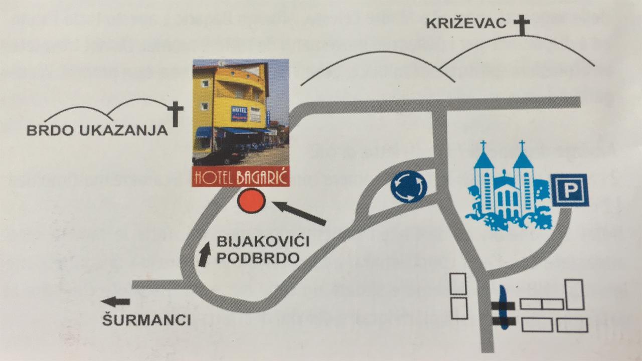 Hotel Bagaric -Ispod Brda Ukazanja Adress Kraljice Mira 56 Bijakovci Medugorje Zewnętrze zdjęcie